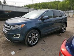 Salvage cars for sale from Copart West Mifflin, PA: 2016 Ford Edge Titanium