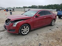 Salvage cars for sale at New Braunfels, TX auction: 2013 Cadillac ATS Luxury