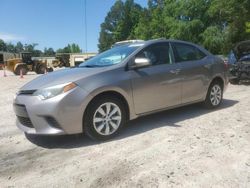 Salvage cars for sale from Copart Knightdale, NC: 2015 Toyota Corolla L