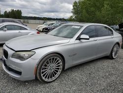 Salvage cars for sale from Copart Arlington, WA: 2010 BMW 750 LI