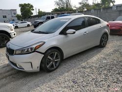 Salvage cars for sale from Copart Opa Locka, FL: 2017 KIA Forte EX