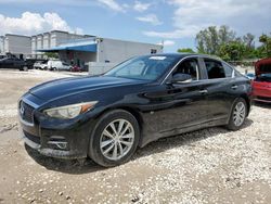 Salvage cars for sale at Opa Locka, FL auction: 2014 Infiniti Q50 Base