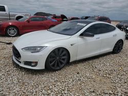 Salvage cars for sale from Copart Temple, TX: 2013 Tesla Model S