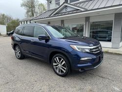 Salvage cars for sale at North Billerica, MA auction: 2017 Honda Pilot Touring