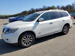 Salvage cars for sale at Brookhaven, NY auction: 2014 Nissan Pathfinder SV Hybrid