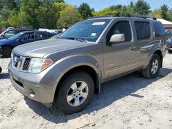 Salvage cars for sale at Mendon, MA auction: 2006 Nissan Pathfinder LE