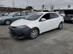 Salvage cars for sale from Copart Wilmington, CA: 2017 Toyota Corolla L