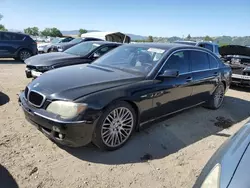 BMW salvage cars for sale: 2007 BMW 750