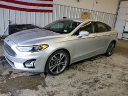 Salvage cars for sale at Candia, NH auction: 2019 Ford Fusion Titanium