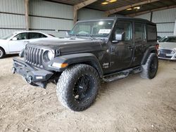 Salvage cars for sale from Copart Houston, TX: 2021 Jeep Wrangler Unlimited Sport
