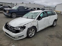 Volkswagen salvage cars for sale: 2015 Volkswagen Golf Sportwagen TDI S