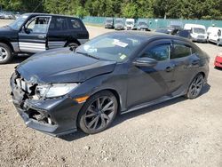 Salvage cars for sale from Copart Graham, WA: 2018 Honda Civic Sport Touring