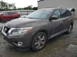 Salvage cars for sale at Spartanburg, SC auction: 2016 Nissan Pathfinder S