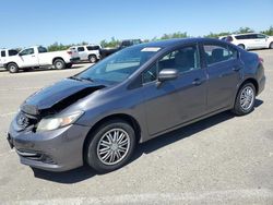 Salvage cars for sale at Fresno, CA auction: 2015 Honda Civic LX