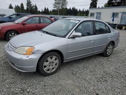 Salvage cars for sale from Copart Graham, WA: 2001 Honda Civic EX