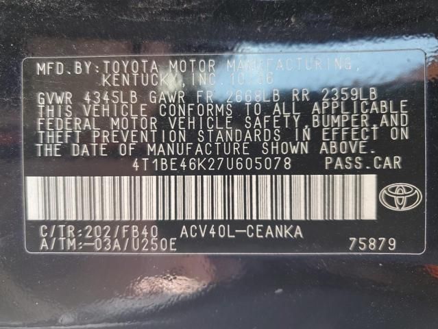 2007 Toyota Camry CE