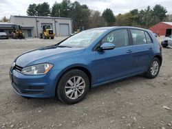 Salvage cars for sale at Mendon, MA auction: 2016 Volkswagen Golf S