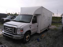 Salvage trucks for sale at Dyer, IN auction: 2021 Ford Econoline E350 Super Duty Cutaway Van