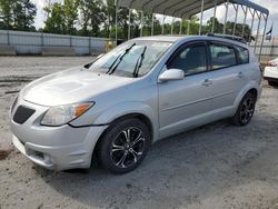 Salvage cars for sale from Copart Spartanburg, SC: 2005 Pontiac Vibe