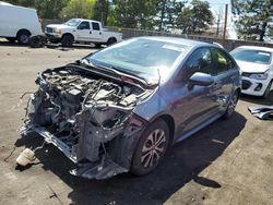 Toyota Corolla le salvage cars for sale: 2021 Toyota Corolla LE