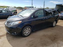 Salvage cars for sale at Colorado Springs, CO auction: 2016 Toyota Sienna XLE