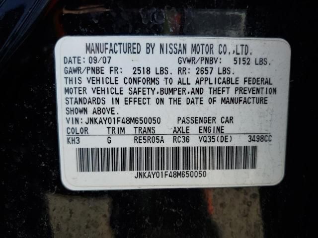 2008 Infiniti M35 Base