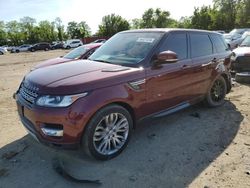 Salvage cars for sale at Baltimore, MD auction: 2015 Land Rover Range Rover Sport HSE