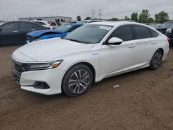 Salvage cars for sale from Copart Elgin, IL: 2021 Honda Accord Hybrid EXL