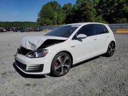 Salvage cars for sale at Concord, NC auction: 2017 Volkswagen GTI S