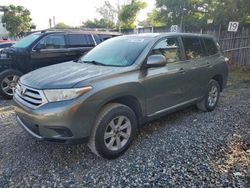 Salvage cars for sale at Opa Locka, FL auction: 2013 Toyota Highlander Base