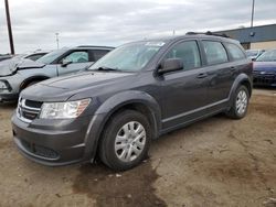 Salvage cars for sale from Copart Woodhaven, MI: 2014 Dodge Journey SE