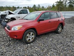 Salvage cars for sale at Windham, ME auction: 2007 Toyota Rav4