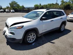 Salvage cars for sale at San Martin, CA auction: 2016 Jeep Cherokee Sport