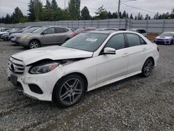 Salvage cars for sale from Copart Graham, WA: 2015 Mercedes-Benz E 400