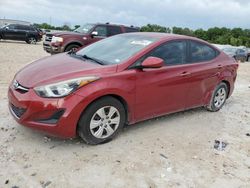 Salvage cars for sale at New Braunfels, TX auction: 2016 Hyundai Elantra SE