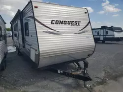Salvage trucks for sale at Cahokia Heights, IL auction: 2014 Conquest Trailer