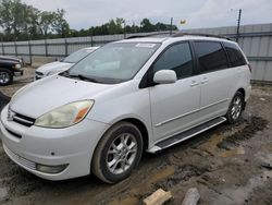 Salvage cars for sale from Copart Spartanburg, SC: 2004 Toyota Sienna XLE