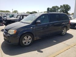 Salvage cars for sale at Sacramento, CA auction: 2012 Dodge Grand Caravan Crew