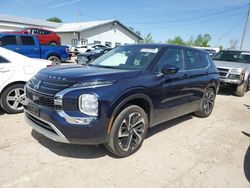 Salvage cars for sale at Pekin, IL auction: 2022 Mitsubishi Outlander SE