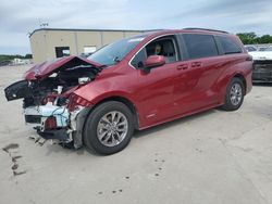 Toyota Sienna LE salvage cars for sale: 2021 Toyota Sienna LE