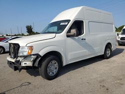 Salvage cars for sale at Miami, FL auction: 2019 Nissan NV 2500 S