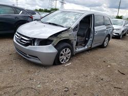 Salvage cars for sale at Elgin, IL auction: 2016 Honda Odyssey EXL