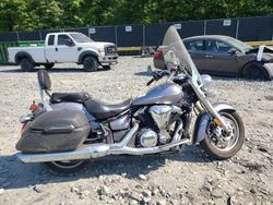 Salvage motorcycles for sale at Waldorf, MD auction: 2008 Yamaha XVS1300 CT