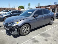 Salvage cars for sale from Copart Wilmington, CA: 2016 Honda Accord LX