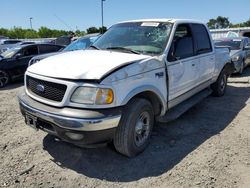 Salvage cars for sale at Sacramento, CA auction: 2001 Ford F150 Supercrew