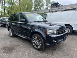 Salvage cars for sale at North Billerica, MA auction: 2012 Land Rover Range Rover Sport HSE