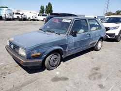 Salvage cars for sale at Hayward, CA auction: 1988 Volkswagen Golf GL