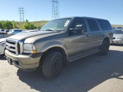 Salvage cars for sale at Littleton, CO auction: 2004 Ford Excursion Eddie Bauer
