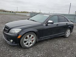 Salvage cars for sale at Ottawa, ON auction: 2009 Mercedes-Benz C 350 4matic