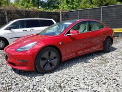 Salvage cars for sale from Copart Waldorf, MD: 2018 Tesla Model 3